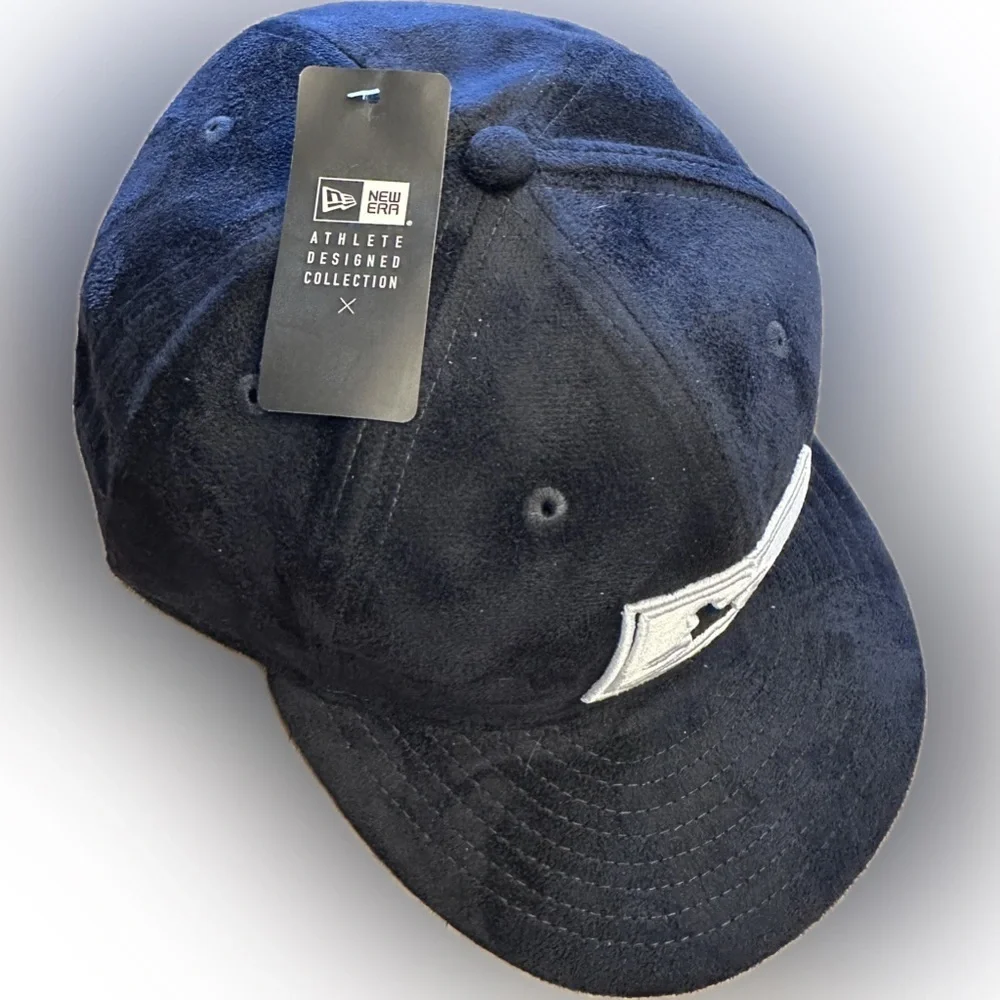 New Era NY Yankees Faux Suede Black Player Designed 59FIFTY Baseball Hat Cap SZ8